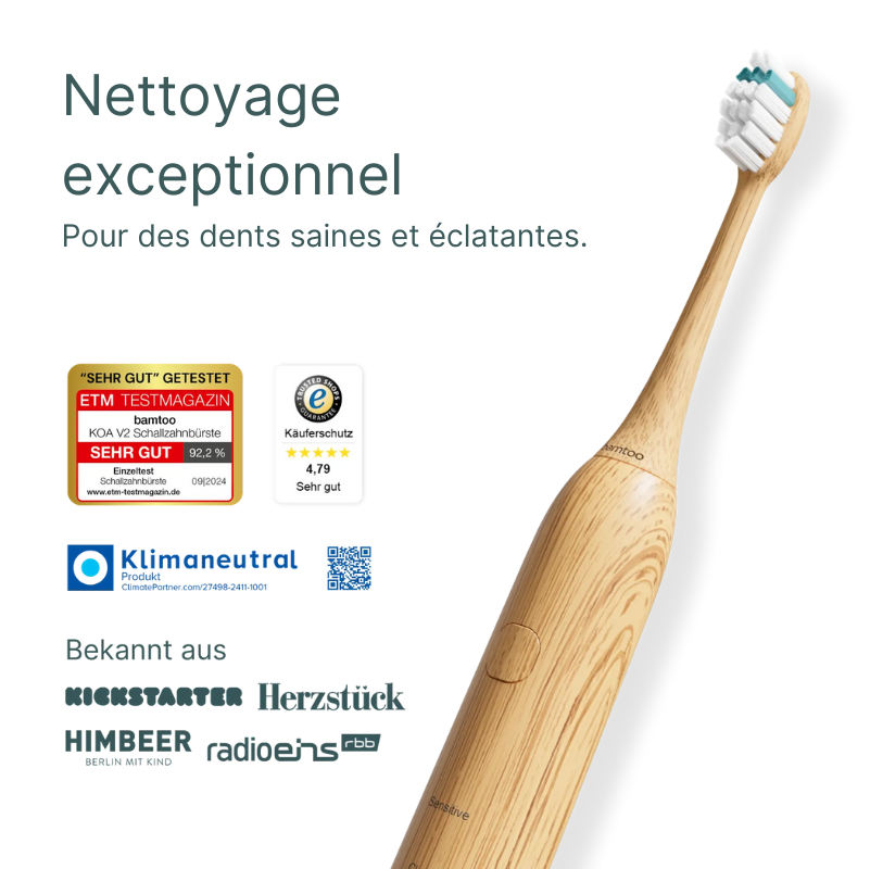 Brosse à dents sonique durable